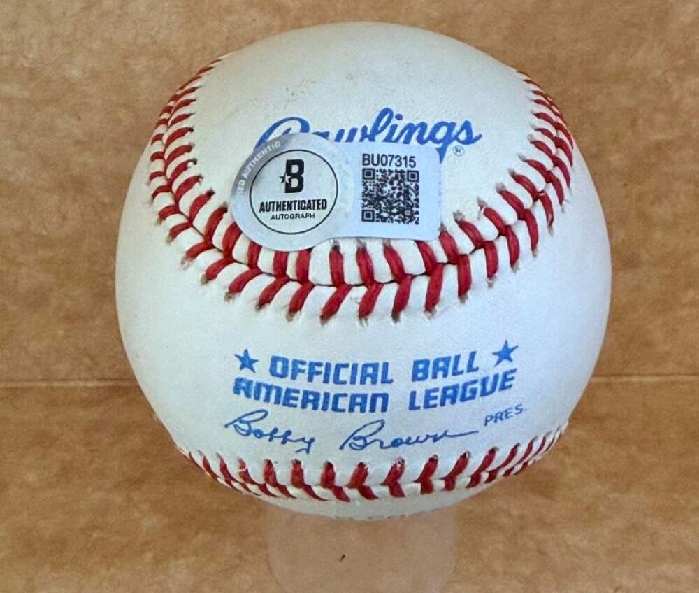 FRED MCGRIFF ATLANTA BRAVES SIGNED VINTAGE N.L. BASEBALL BECKETT AUTH
