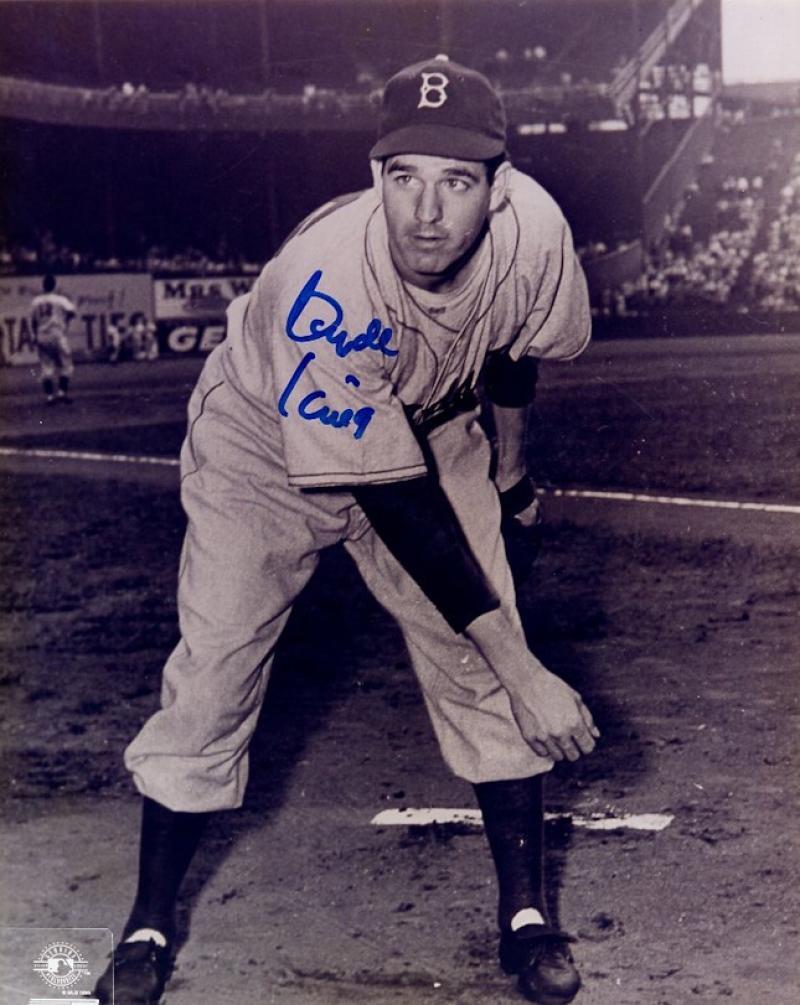 CLYDE KING BROOKLYN DODGERS DECEASED   SIGNED AUTOGRAPHED 8X10 PHOTO W/COA