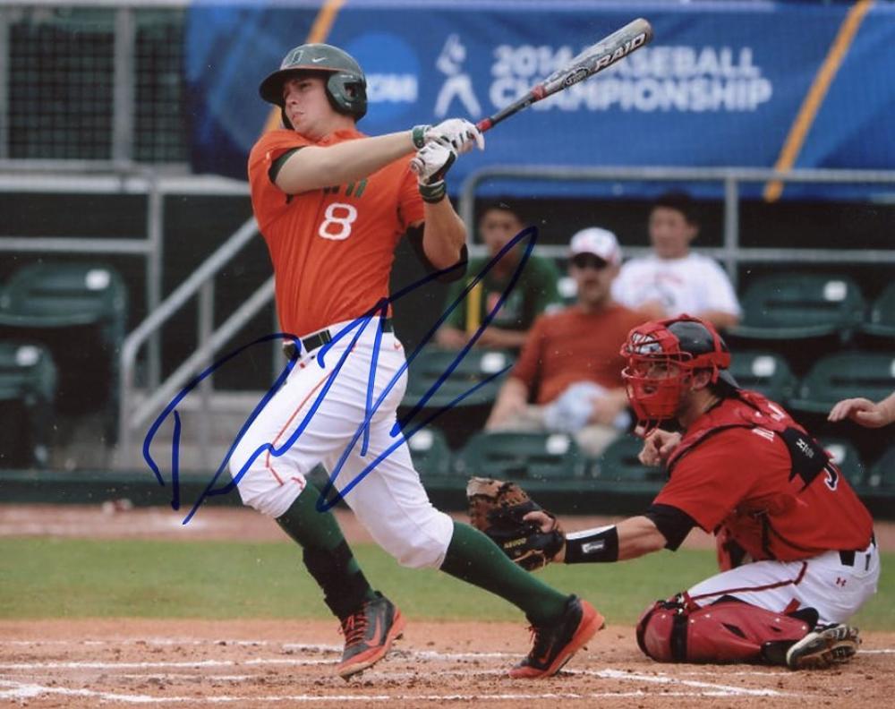 DAVID THOMPSON MIAMI HURRICANES/METS SIGNED AUTOGRAPHED 8X10 PHOTO W/COA