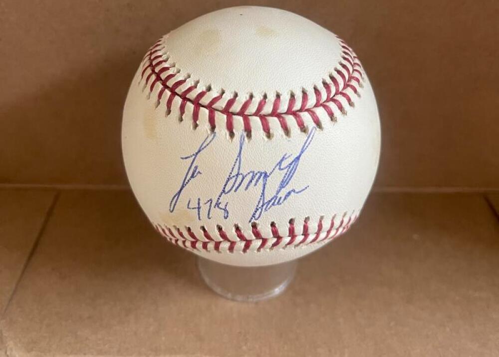 LEE SMITH 478 SAVES  SIGNED AUTOGRAPHED M.L. BASEBALL BECKETT AUTH