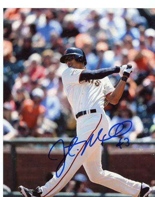JUSTIN  MAXWELL    SAN FRANCISCO  GIANTS    SIGNED AUTOGRAPHED 8X10   W/COA