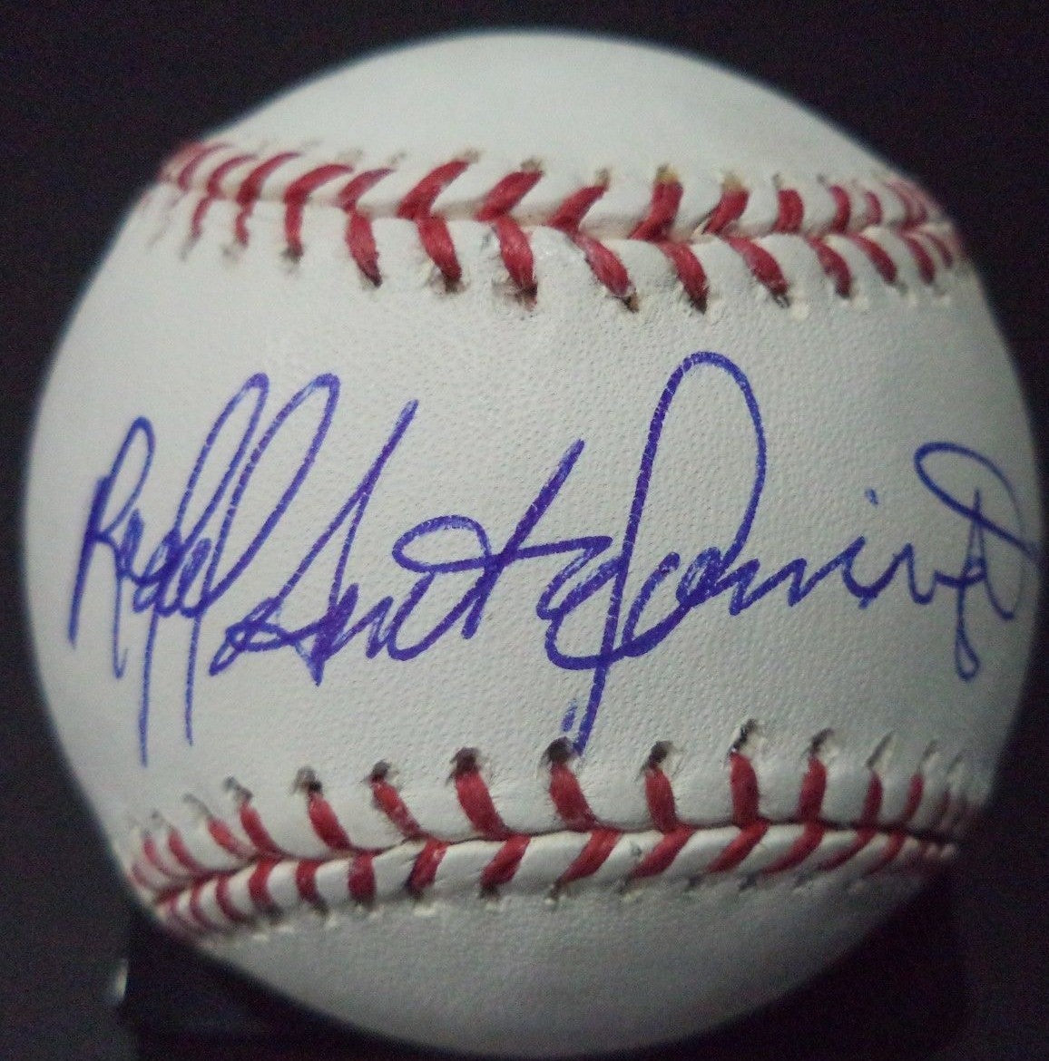 RAFAEL SANTO DOMINGO 1979 CINCINNATI REDS RARE SIGNED AUTO ROMLB  BASEBALL W/COA
