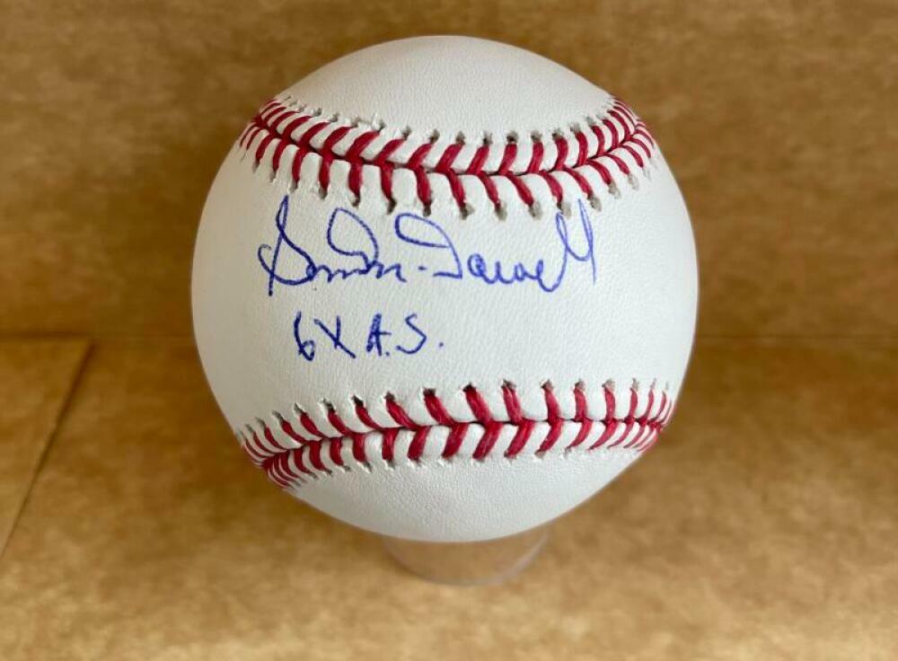 SAM MCDOWELL 6X A.S. SIGNED AUTOGRAPHED M.L. BASEBALL BAS BA26143
