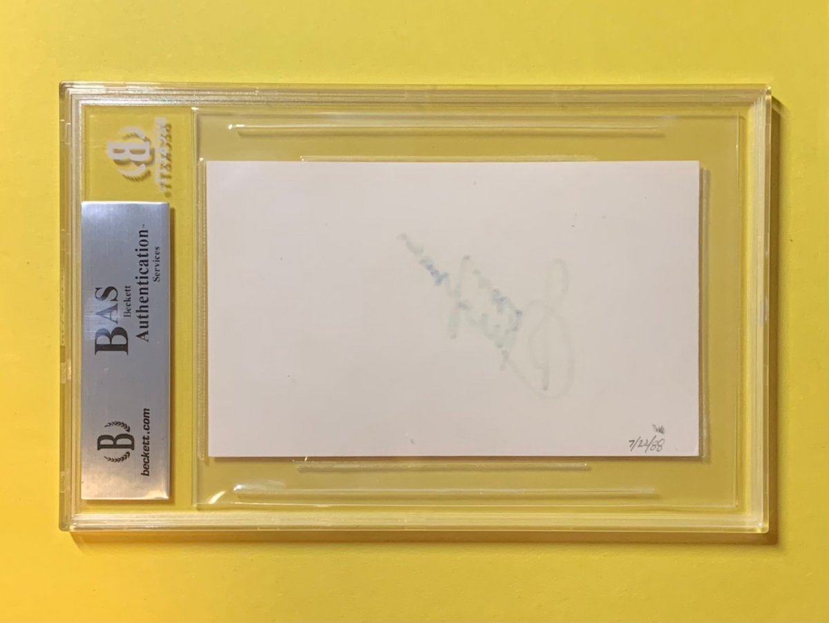 SONNY JURGENSON REDSKINS QB SIGNED AUTHENTIC INDEX BECKETT