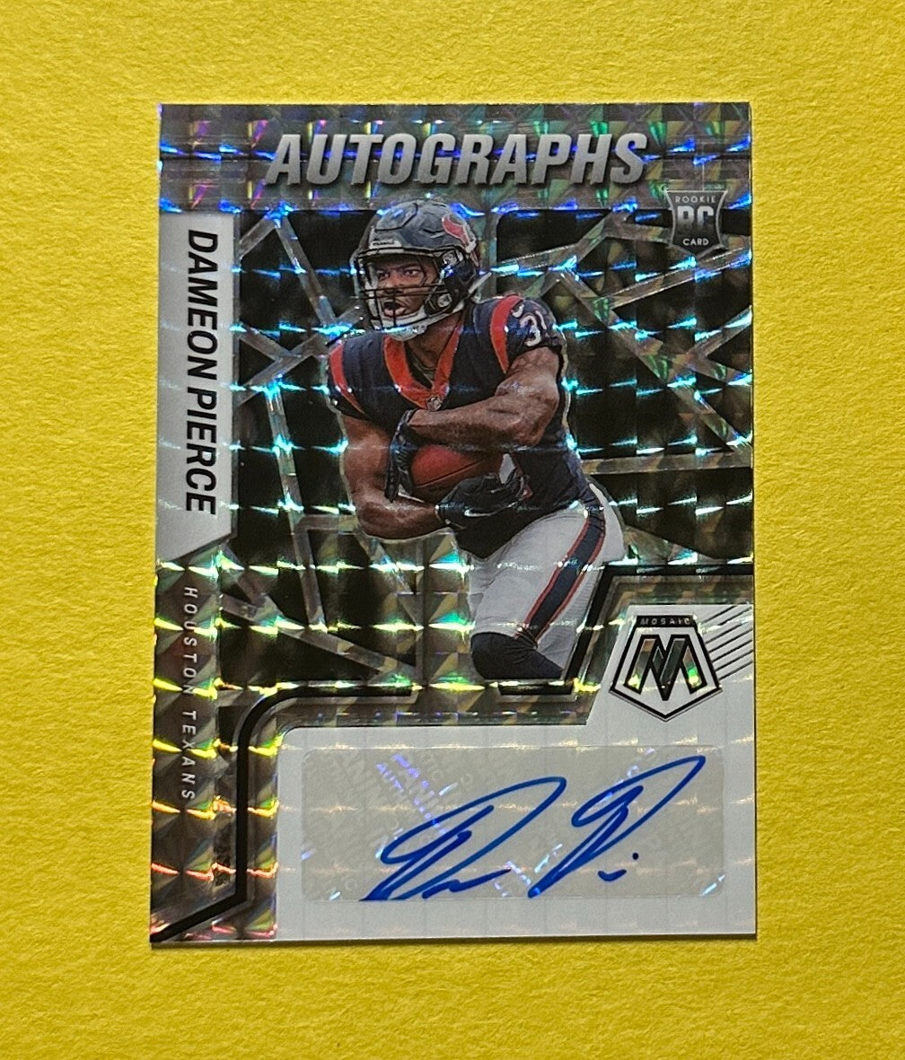 2022 PANINI MOSAIC DAMEON PIERCE ROOKIE AUTO #RAM-DP TEXANS