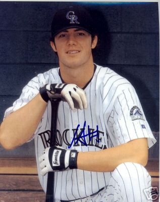 IAN STEWART COLORADO ROCKIES SIGNED 8X10 PHOTO W/COA