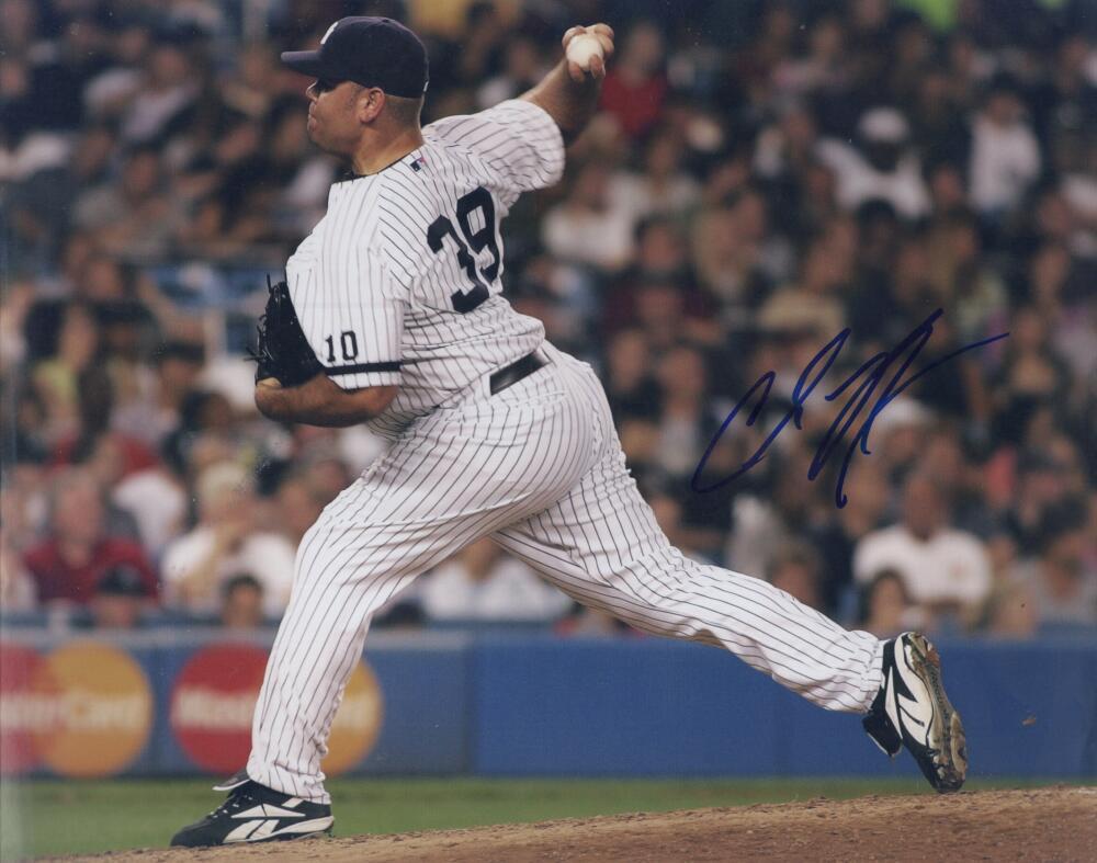 CHRIS BRITTON NEW YORK YANKEES  SIGNED AUTOGRAPHED 8X10  PHOTO W/ COA