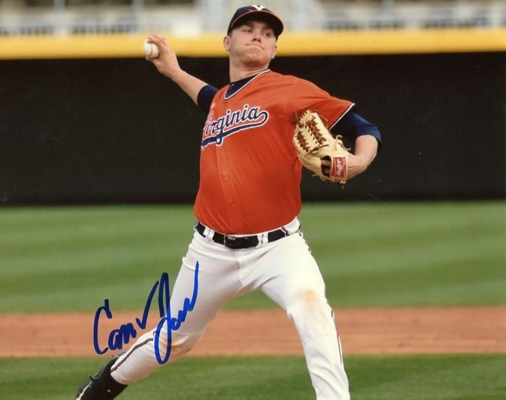 CONNOR JONES VIRGINIA COLLEGE BASEBALL SIGNED AUTOGRAPHED 8X10 PHOTO W/COA 