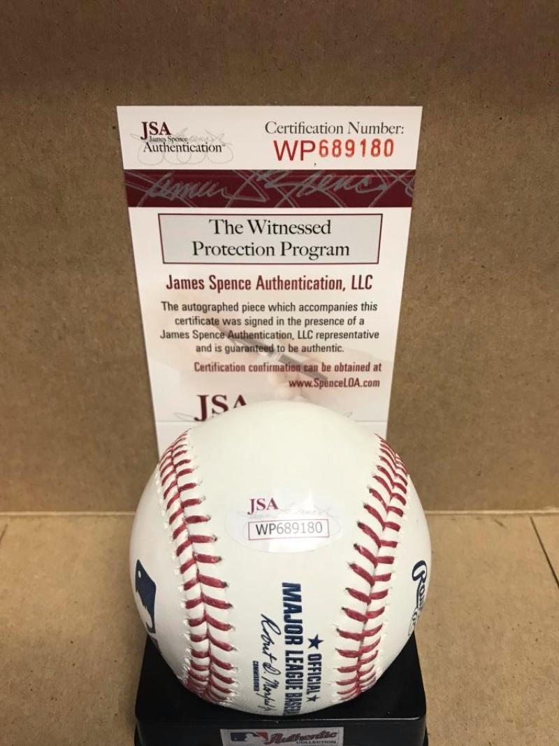 TAYLOR TRAMMELL SEATTLE MARINERS SIGNED M.L. BASEBALL JSA WP689180