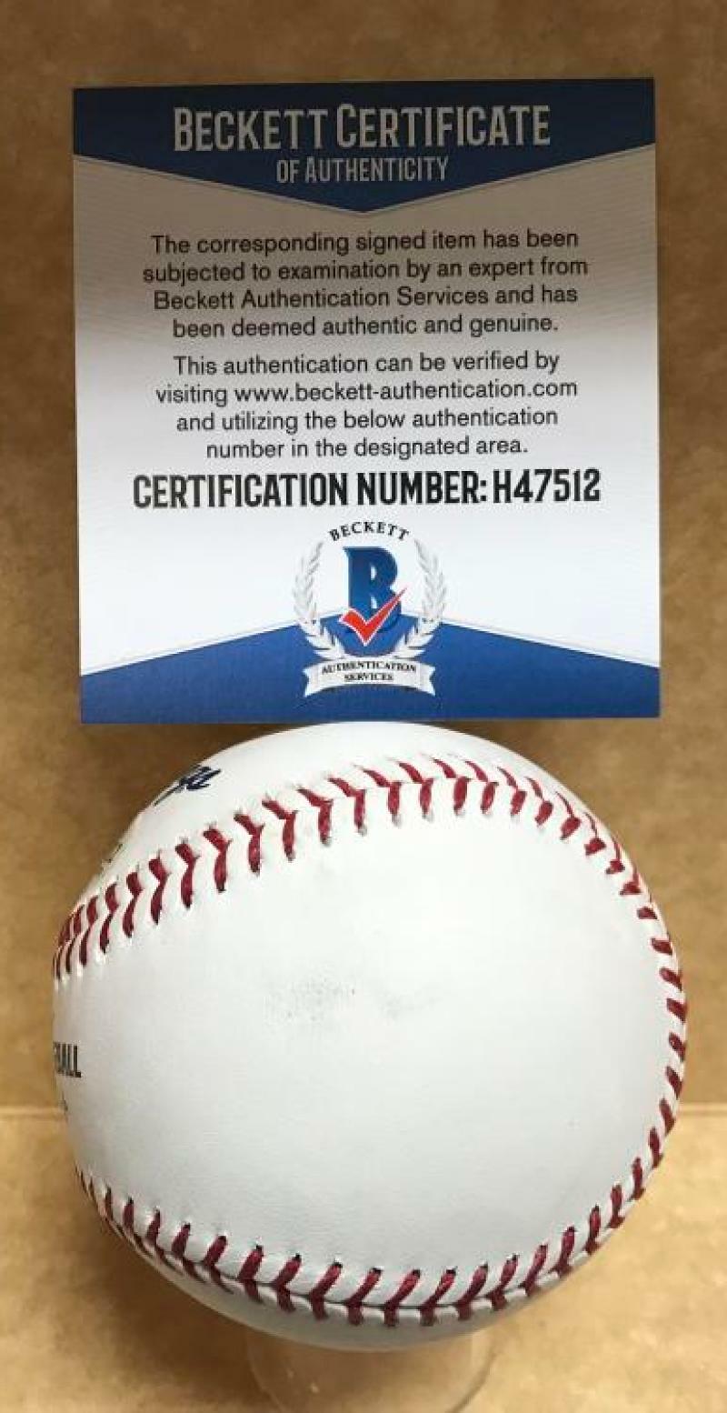 CHRIS DEVANSKI HOUSTON ASTROS SIGNED AUTO M.L. BASEBALL BECKETT H47512