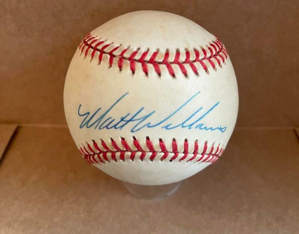 MATT WILLIAMS SAN FRANCISCO GIANTS SIGNED AUTO N.L BASEBALL BECKETT COA BA26277