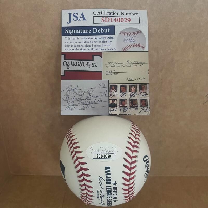 WES KATH WHITE SOX SIGNED AUTOGRAPHED M.L. BASEBALL  JSA SD140029