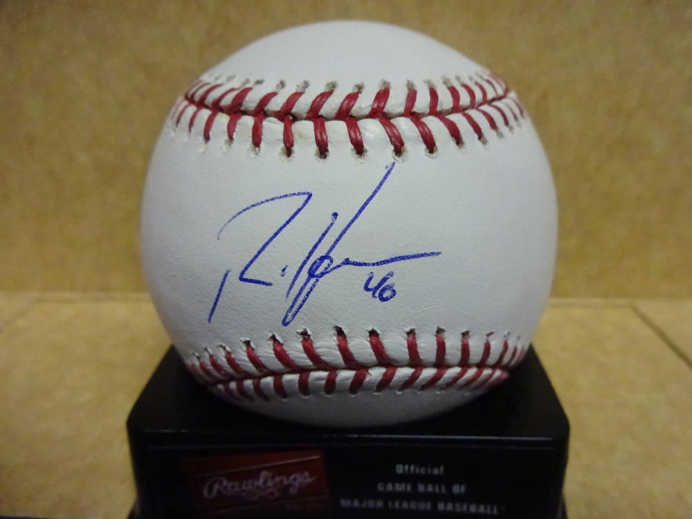 RICH HARDEN A'S/CUBS/RANGERS SIGNED M.L. BASEBALL W/COA