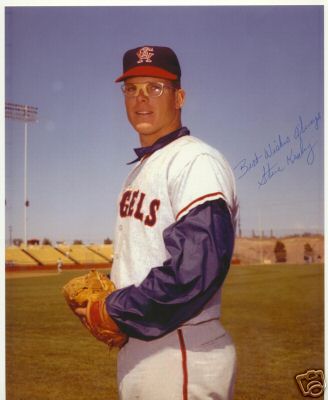 STEVE KEALEY CALIFORNIA ANGELS SIGNED 8X10 PHOTO W/COA