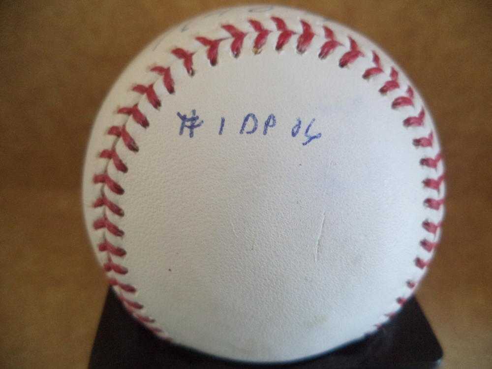 MAX SAPP #1 DP 2006 SIGNED AUTOGRAPHED M.L. BASEBALL W/COA 
