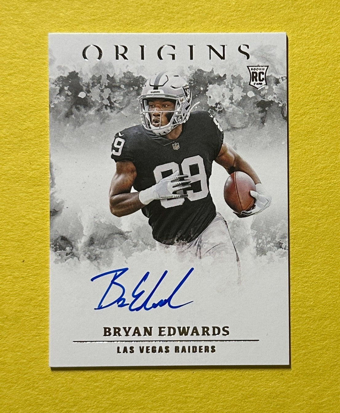 2020 PANINI ORIGINS BRYAN EDWARDS ROOKIE AUTO #RA-BE RAIDERS
