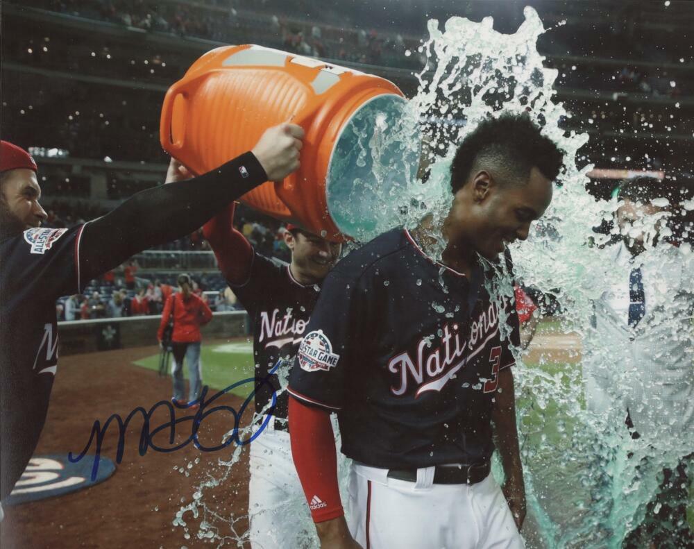 MICHAEL TAYLOR NATIONALS SIGNED AUTOGRAPHED  8X10 PHOTO W/ COA