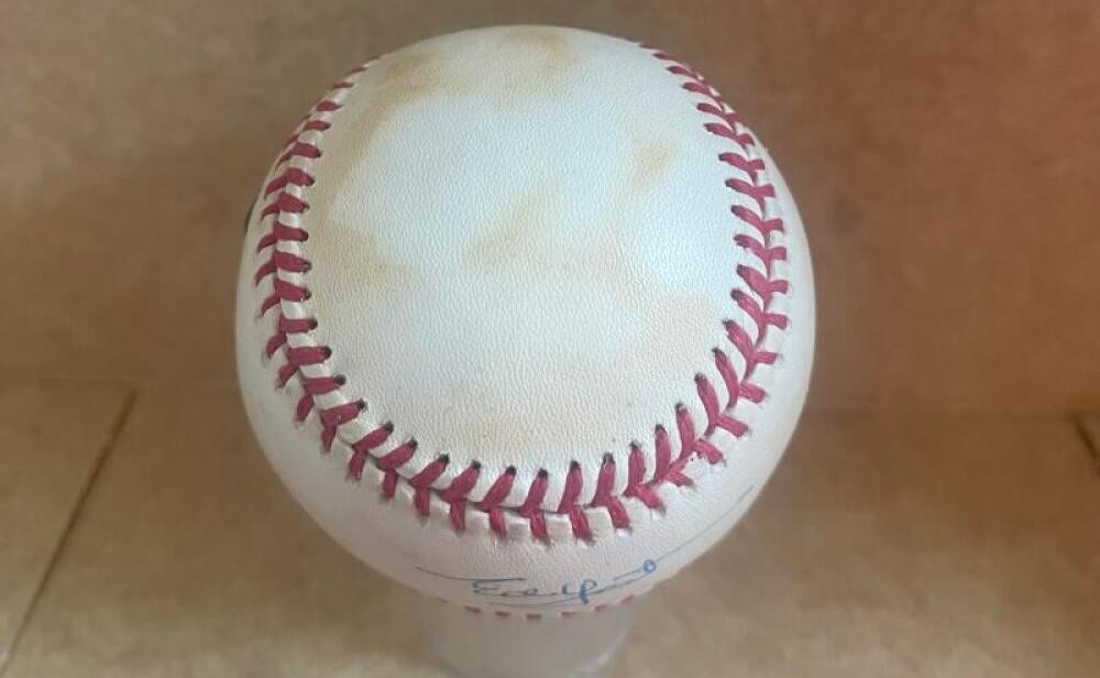 EDDIE YOST SENATORS/RED SOX SIGNED AUTOGRAPHED A.L. BASEBALL BECKETT AUTH