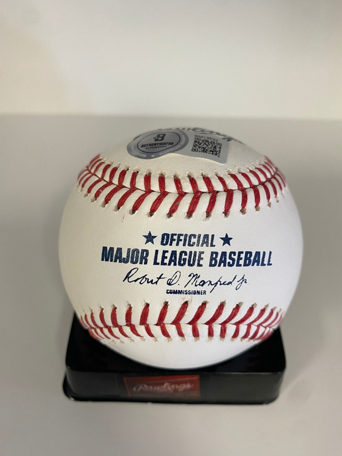 PATRICK CORBIN NATIONALS WS CHAMPS! SIGNED AUTOGRAPHED M.L. BASEBALL BECKETT