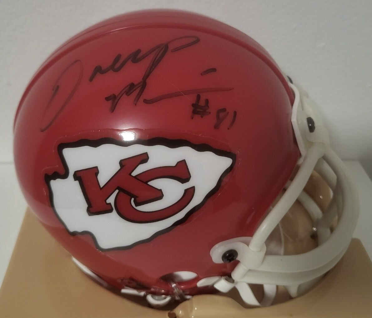 SNOOP MINNIS KANSAS CITY CHIEFS SIGNED AUTOGRAPH AUTO RIDDELL MINI HELMET W/COA