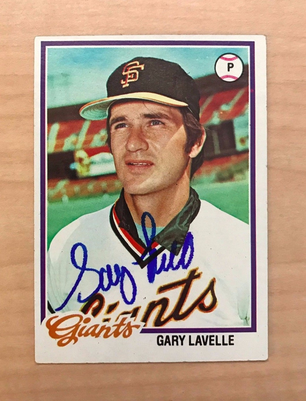 GARY LAVELLE SAN FRANCISCO GIANTS SIGNED AUTOGRAPHED 1978 TOPPS #671 W/COA