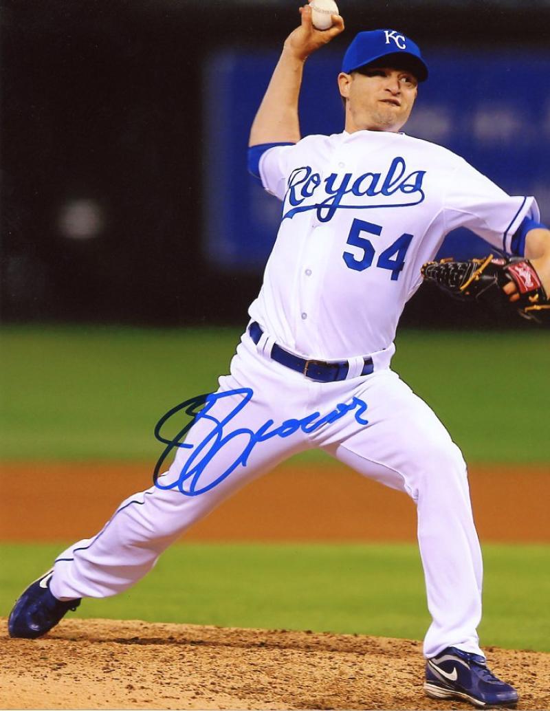 JASON FRASOR KANSAS CITY ROYALS SIGNED 8X10 PHOTO W/COA