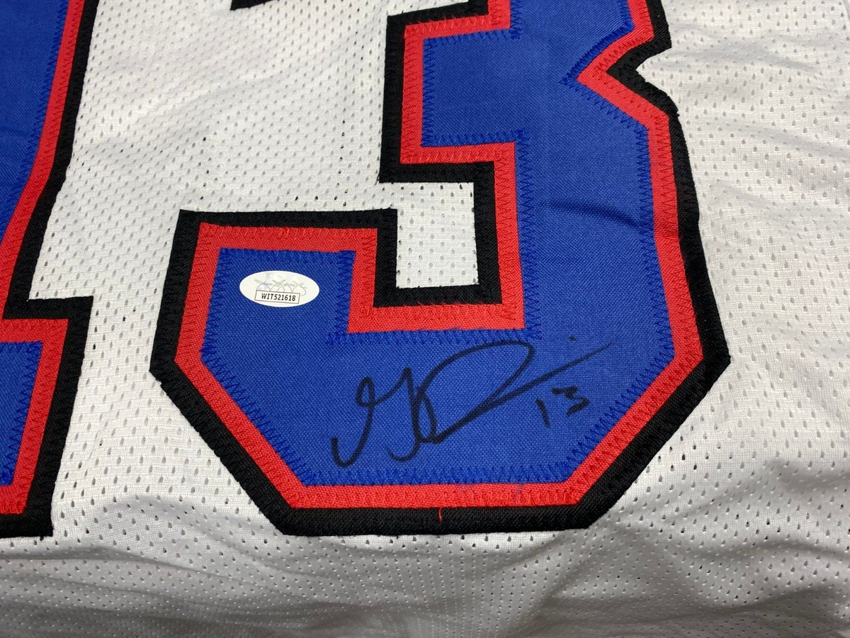 GABRIEL DAVIS BUFFALO BILLS SIGNED AUTOGRAPH CUSTOM WHITE JERSEY SZ XL JSA AUTH