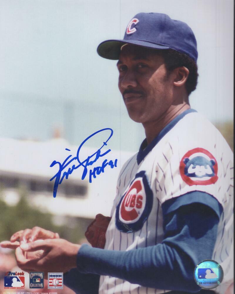 FERGIE JENKINS CHICAGO CUBS HOF 91 SIGNED AUTOGRAPHED 8X10 PHOTO W/ COA
