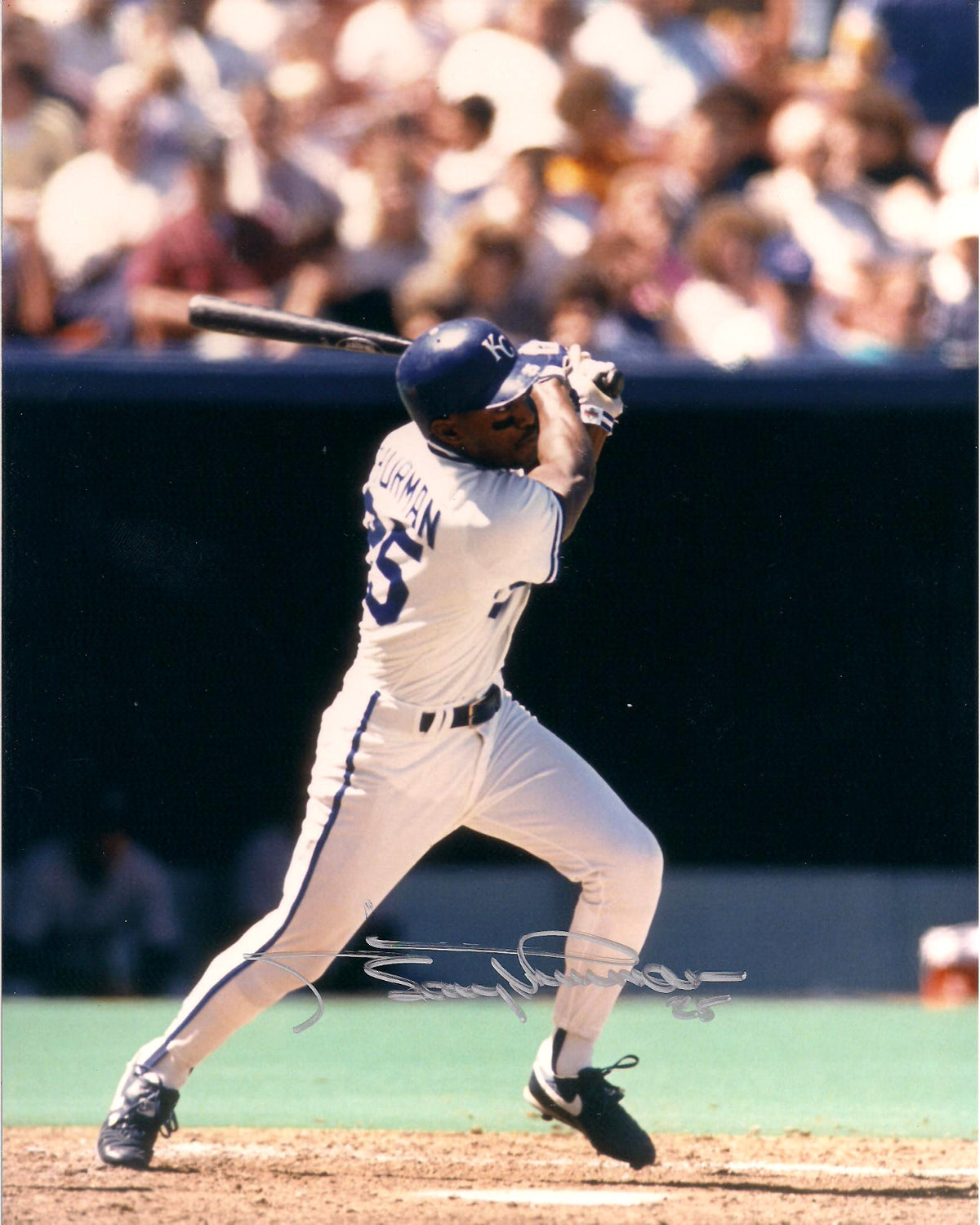 GARY THURMAN KANSAS CITY ROYALS AUTOGRAPHED SIGNED 8X10 PHOTO W/COA