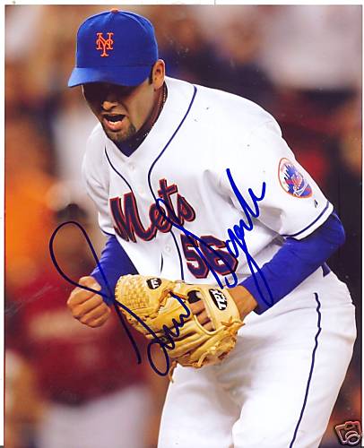 LUIS AYALA NEW YORK METS SIGNED 8X10 PHOTO W/COA