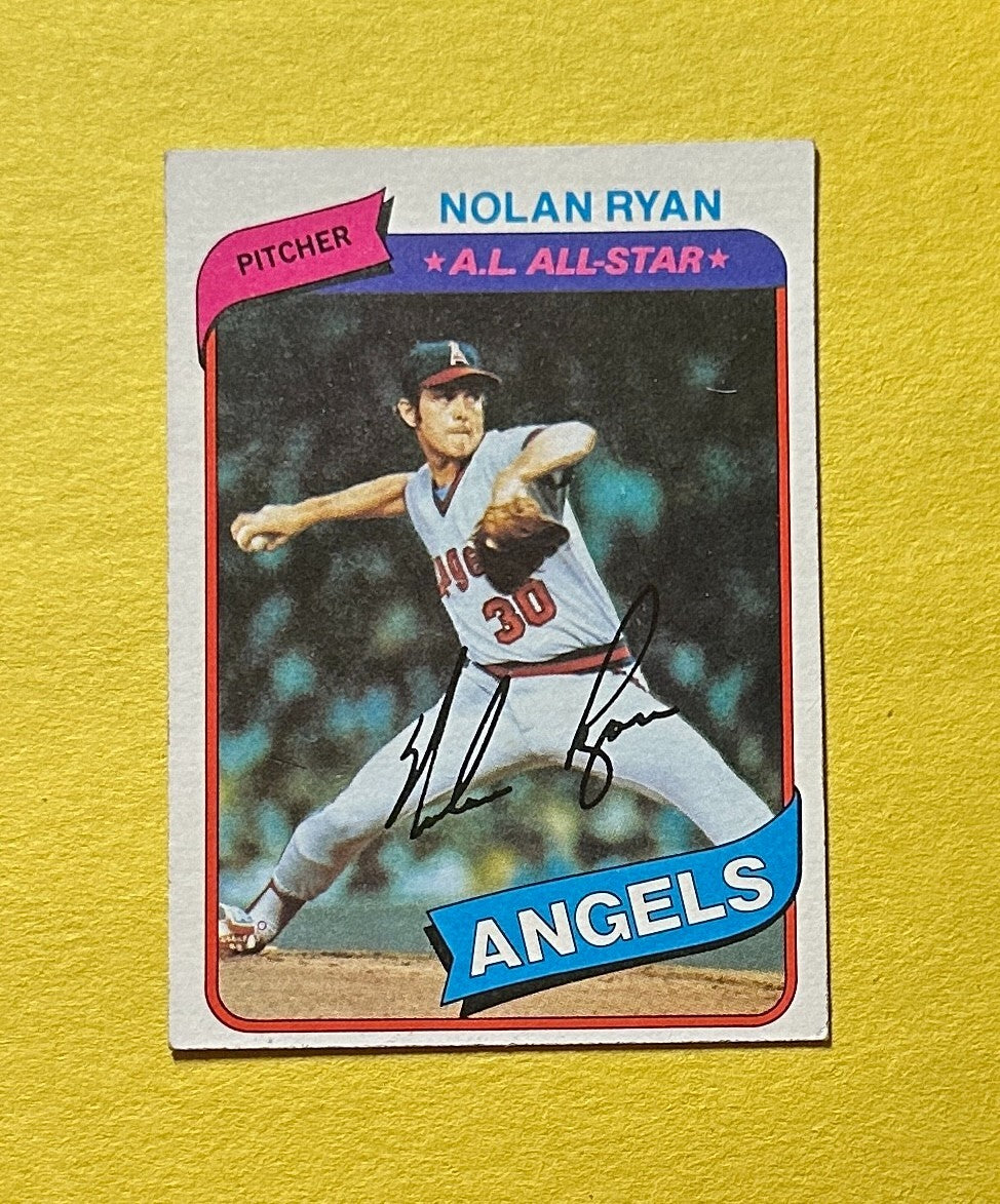 1980 TOPPS NOLAN RYAN #580 HOF ANGELS