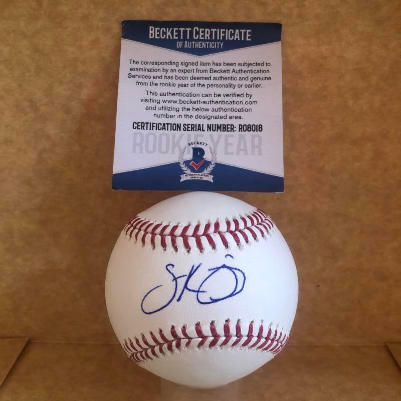 SCOTT KINGERY PHILADELPHIA PHILLIES SIGNED AUTOGRAPHED M.L. BASEBALL BECKETT R08