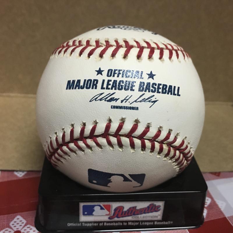 EDDIE FISHER CARDINALS/ANGELS/WHITE SOX M.L. SIGNED BASEBALL W/COA