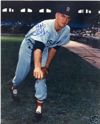 BOB HEFFNER BOSTON RED SOX SIGNED 8X10 PHOTO W/COA