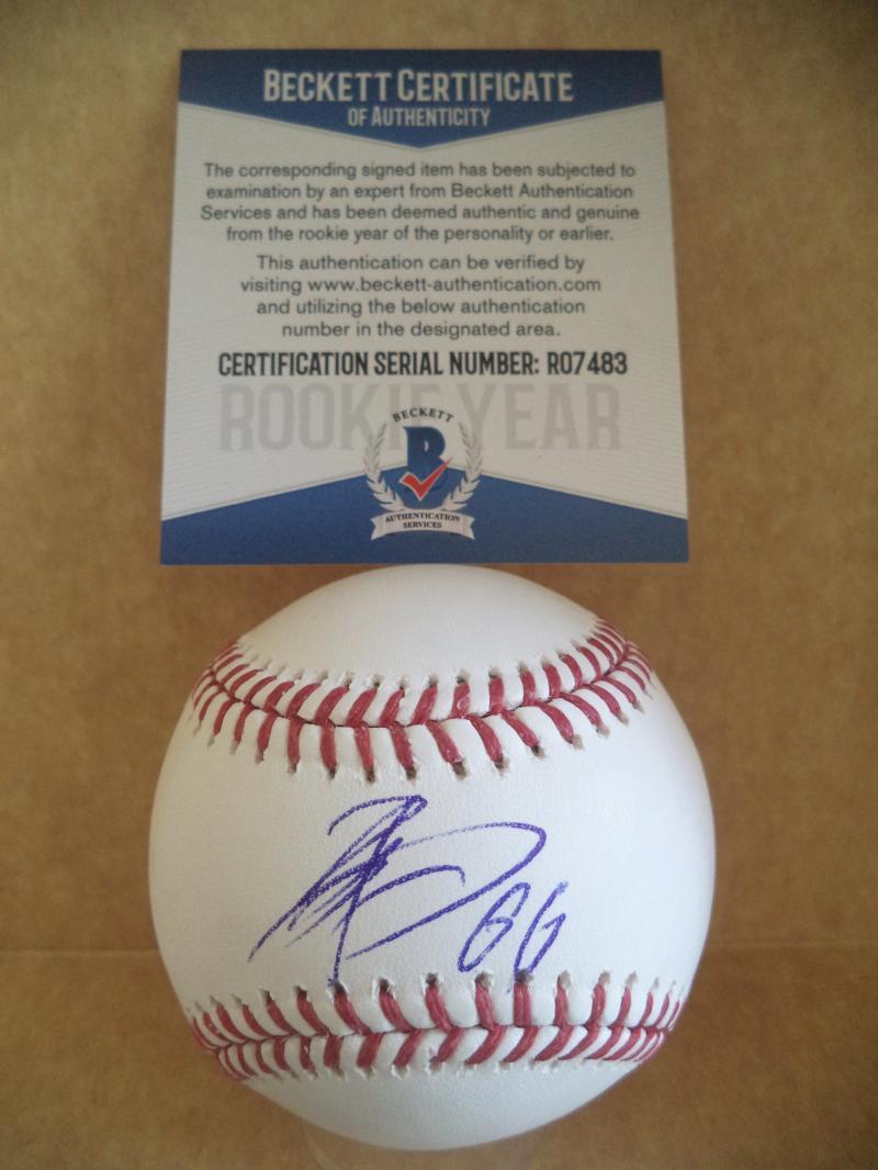 YOSHIHISA HIRANO ARIZ DIAMONDBACKS ROOKIE YEAR SIGNED ML BASEBALL BECKETT R07483