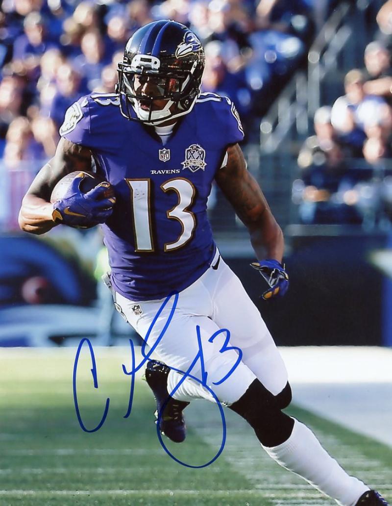 CHRIS GIVENS BALTIMORE RAVENS SIGNED AUTOGRAPHED 8X10 PHOTO W/COA