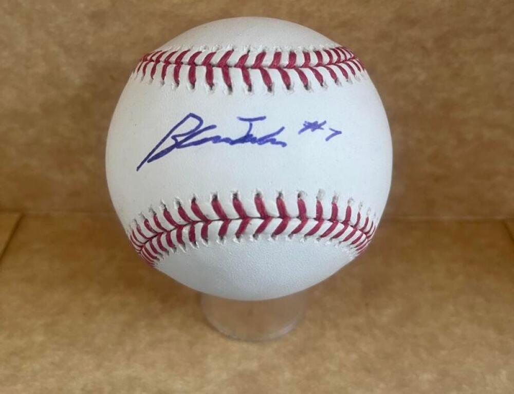 BLAZE JORDAN RED SOX SIGNED AUTOGRAPHED M.L. BASEBALL BECKETT R41228