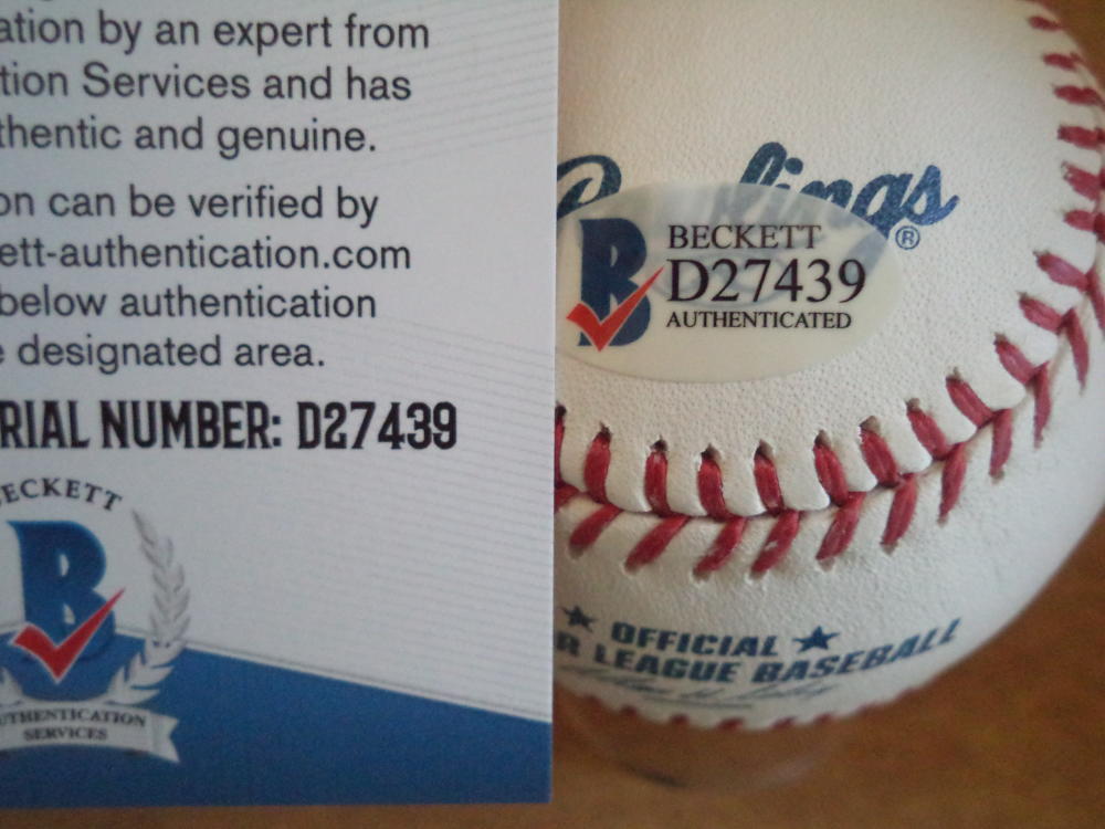 ROBINSON CANO SEATTLE MARINERS SIGNED AUTOGRAPH M.L BASEBALL BECKETT D27439