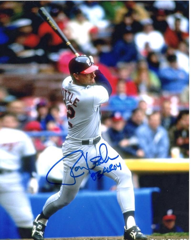 RON KITTLE CLEVELAND INDIANS  SIGNED AUTOGRAPHED 8X10 PHOTO W/ COA