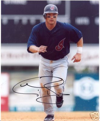 MIKE ROUSE CLEVELAND INDIANS SIGNED 8X10 PHOTO W/COA