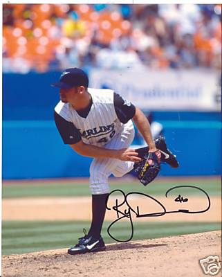 RYAN DEMPSTER FLORIDA MARLINS SIGNED 8X10 PHOTO W/COA