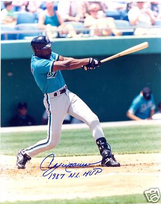 ANDRE DAWSON 1987 N.L. MVP SIGNED 8X10 PHOTO W/COA