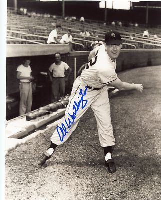 AL WORTHINGTON  SAN FRANCISCO  GIANTS SIGNED 8X10 PHOTO