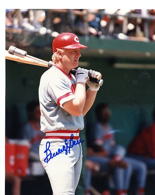 BUDDY  BELL  ON DECK   CINCINNATI  REDS  SIGNED AUTOGRAPHED    8X10   PHOTO
