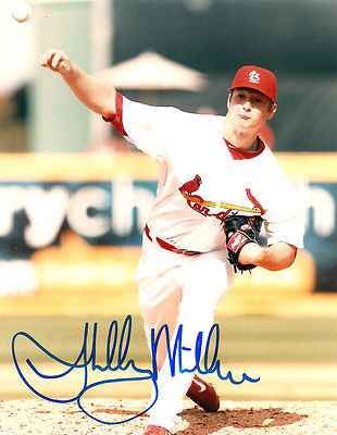 SHELBY MILLER ST LOUIS CARDINALS AUTOGRAPHED SIGNED 8X10 PHOTO-B W/COA