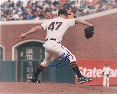 ERIC SURKAMP SAN FRANCISCO GIANTS SIGNED AUTOGRAPH HORIZONTAL 8X10 PHOTO W/COA