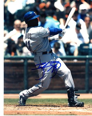 BRANDON BOGGS TEXAS RANGERS SIGNED 8X10 PHOTO