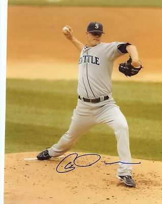 CHRIS  JAKUBAUSKAS   SEATTLE  MARINERS   SIGNED 8X10