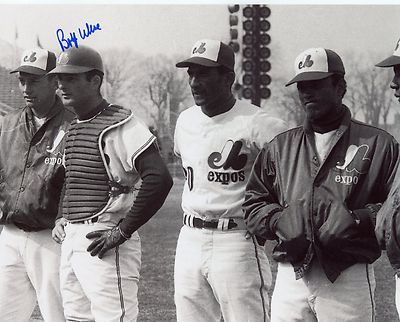 BOBBY WINE  MONTREAL  EXPOS   SIGNED AUTOGRAPHED  8X10  PHOTO      