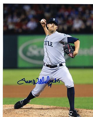  TOM  WILHELMSEN  SEATTLE  MARINERS  SIGNED  AUTOGRAPHED  8X10  PHOTO